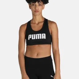Puma Black Wireless Padded Sports Bra-image-33