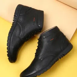 Red Chief Men's Black Derby Boots-picture-33