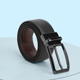 Byford by Pantaloons Black Leather Formal Belt for Men image 1