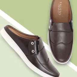 Fausto Men's Coffee Mule Shoes image 1