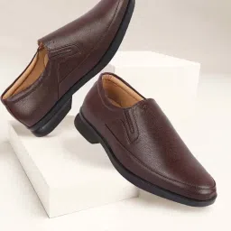 Fausto Men's Brown Formal Loafers image 1