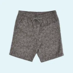 Pantaloons Junior Grey Cotton Printed Shorts image 1