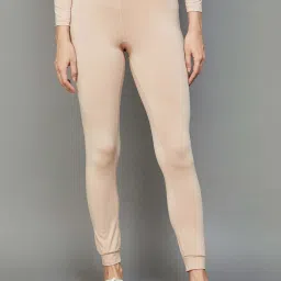 Ginger by Lifestyle Beige Regular Fit Thermal Pyjamas image 1