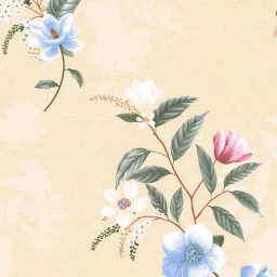 Bianca Tokyo Bay Floral Beige 192 TC Fabric King Bedsheet with 2 Pillow Covers image 5