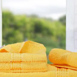 bianca LORENA [6pc] 100% Cotton Super-Soft Terry Towels -2pc Hand, 4pc Face (d`ross) solid-multi image 2