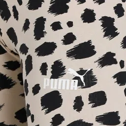 Puma Beige & Black Printed Mid Rise Tights image 5