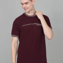 Cantabil Purple Regular Fit Printed T-Shirt-picture-26