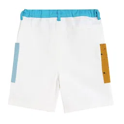 MINIKLUB Boys White Printed Shorts image 2
