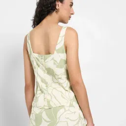 Annabelle by Pantaloons Smoke Green Printed Top image 2