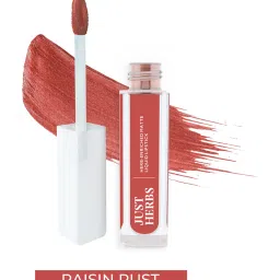 JUST HERBS Herb-Enriched Matte Liquid Lipstick Raisin Rust - 2 ml image 1