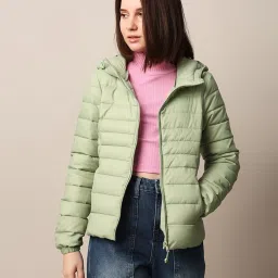 Only Green Regular Fit Puffer Jacket image 2
