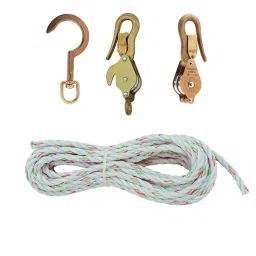 Klein Tools Block and Tackle, Spliced to Block 268, w/Hook 258 H1802-30S-picture-18