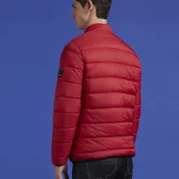 Pepe Jeans Red Regular Fit Quilted Jacket image 2