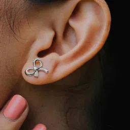 Shaya 92.5 Sterling Silver Take A Bow Earrings for Women image 1