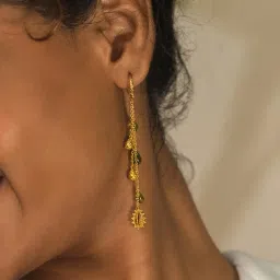 Shaya 92.5 Sterling Silver Opuntia Bloom Earrings for Women image 1