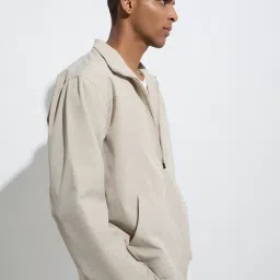 studiofit men Studiofit by Westside Beige Solid Relaxed-Fit Jacket image 1