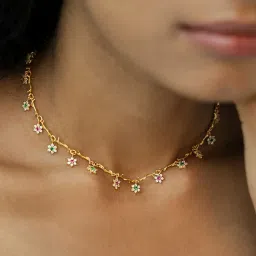 Shaya 92.5 Sterling Silver Drops of Nostalgia Necklace for Women image 1