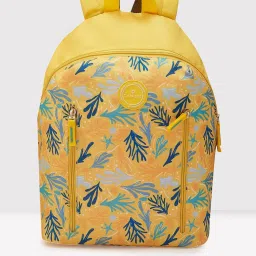 Caprese Poly Nylon Yellow Women Backpack image 2