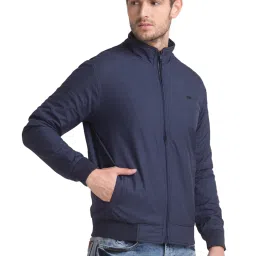 Parx Navy  Regular Fit Jackets image 4
