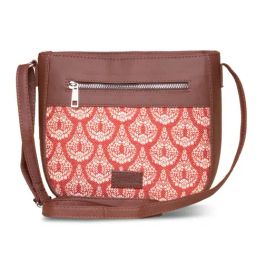 ZOUK Red Printed Medium Cross Body Bag-picture-39