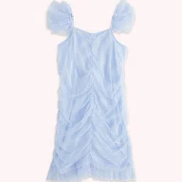 Pantaloons Junior Powder Blue Cotton Regular Fit Dress image 1