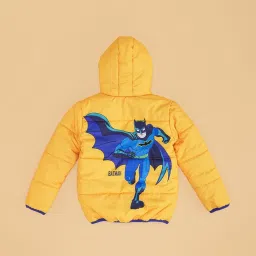 Pantaloons Junior Boys Yellow Polyester Printed Jacket image 2