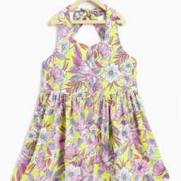 Campana Kids Multicolor Floral Print Dress-picture-44
