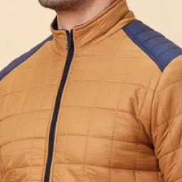 Being Human Yellow Oversized Quilted Quilted Jackets image 4