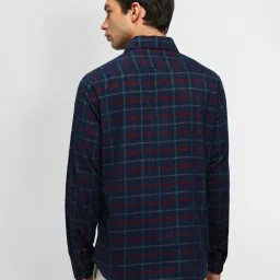 Arrow Sport Blue Cotton Regular Fit Checks Shirt image 2
