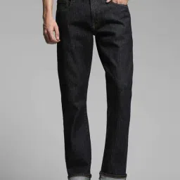 Jack & Jones Black Cotton Regular Fit Jeans-picture-33