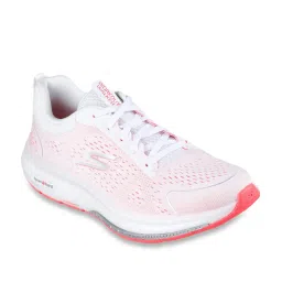 Skechers Women's GO WALK WORKOUT WALKER -OUTPA White Hot Coral Party Lace Up Shoe image 2