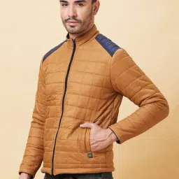 Being Human Yellow Oversized Quilted Quilted Jackets image 3