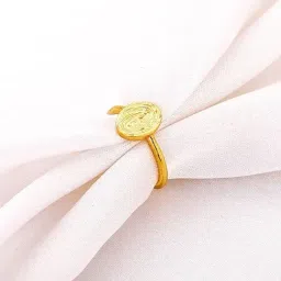 GIVA 925 Sterling Silver Golden Ring for Women-image-25