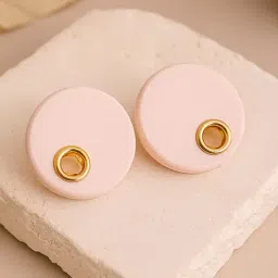 Karatcart Gold-Tone Plated Pink Earrings for Women-image-76