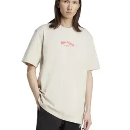Adidas Originals Beige Cotton Loose Fit Sports T-Shirt-image-44