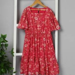 Budding Bees Girls Pink Regular Fit Dress-picture-33