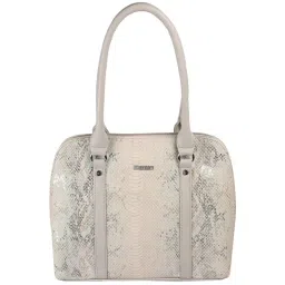 Metro Grey Textured Medium Shoulder Handbag image 2