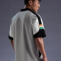 The Souled Store Grey Cotton Loose Fit Graphic Print T-Shirts image 2