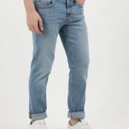 Calvin Klein Blue Cotton Regular Fit Jeans image 4