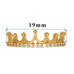 BHIMA 22K BIS Hallmark 916 Purity Gold Crown Ring image 5