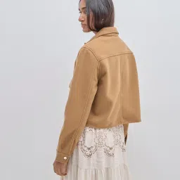 LOV by Westside Brown Faux-Suede Jacket image 2