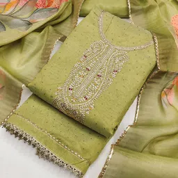 TAVAS Embroidered Sequinned Unstitched Dress Material-picture-28