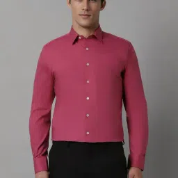 Louis Philippe Pink Cotton Slim Fit Shirt-picture-33