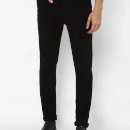 Forever 21 Black Mid Waist Straight Fit Regular Length Jeans image 1