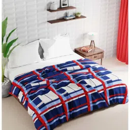 Bianca Rumba-Roll Blue & Red Fibre 152 TC Double Comforter image 1