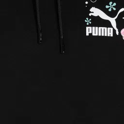 Puma Black Cotton Relaxed Fit Printed Sweatshirt image 5
