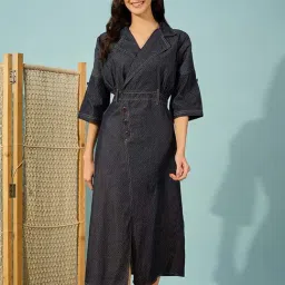 The Kaftan Company Grey Print Dress-image-25