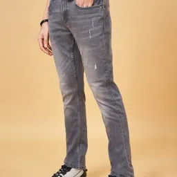 SF Jeans by Pantaloons Grey Skinny Distressed Jeans image 3