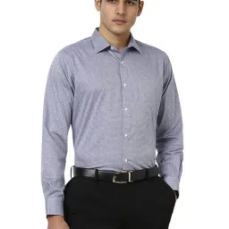 Van Heusen Blue Regular Fit Checks Shirt-picture-18