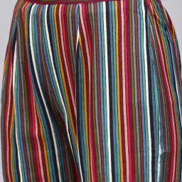 Varanga Multicolored Cotton Striped Pants image 5